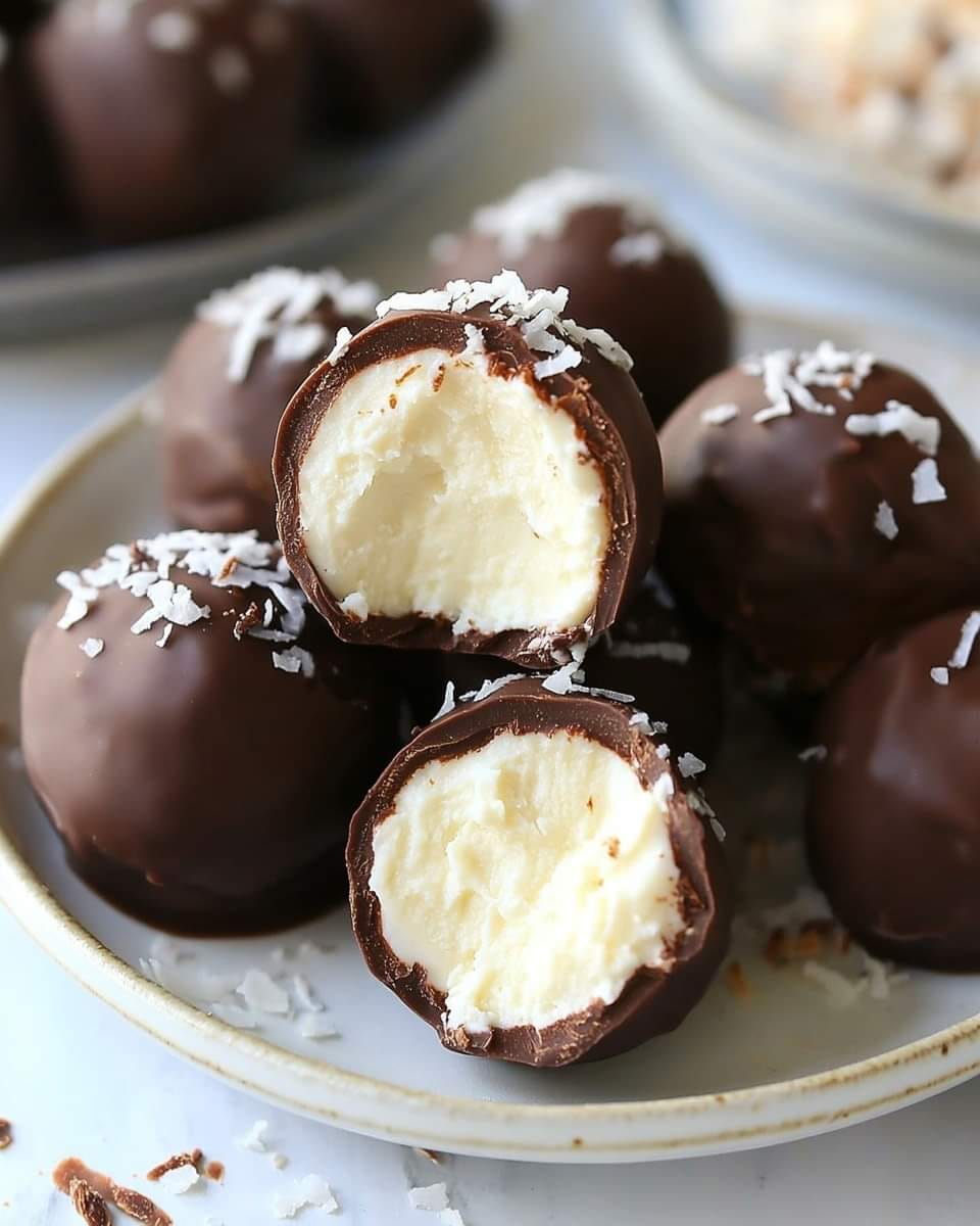 Chocolate and Coconut Truffles Recipe