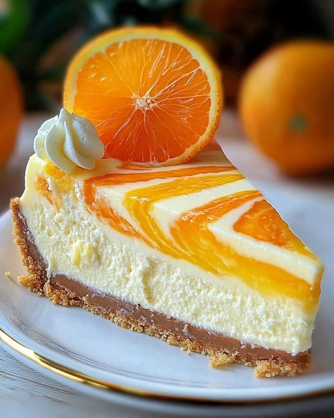 Southern Pineapple Orange Swirl Cheesecake