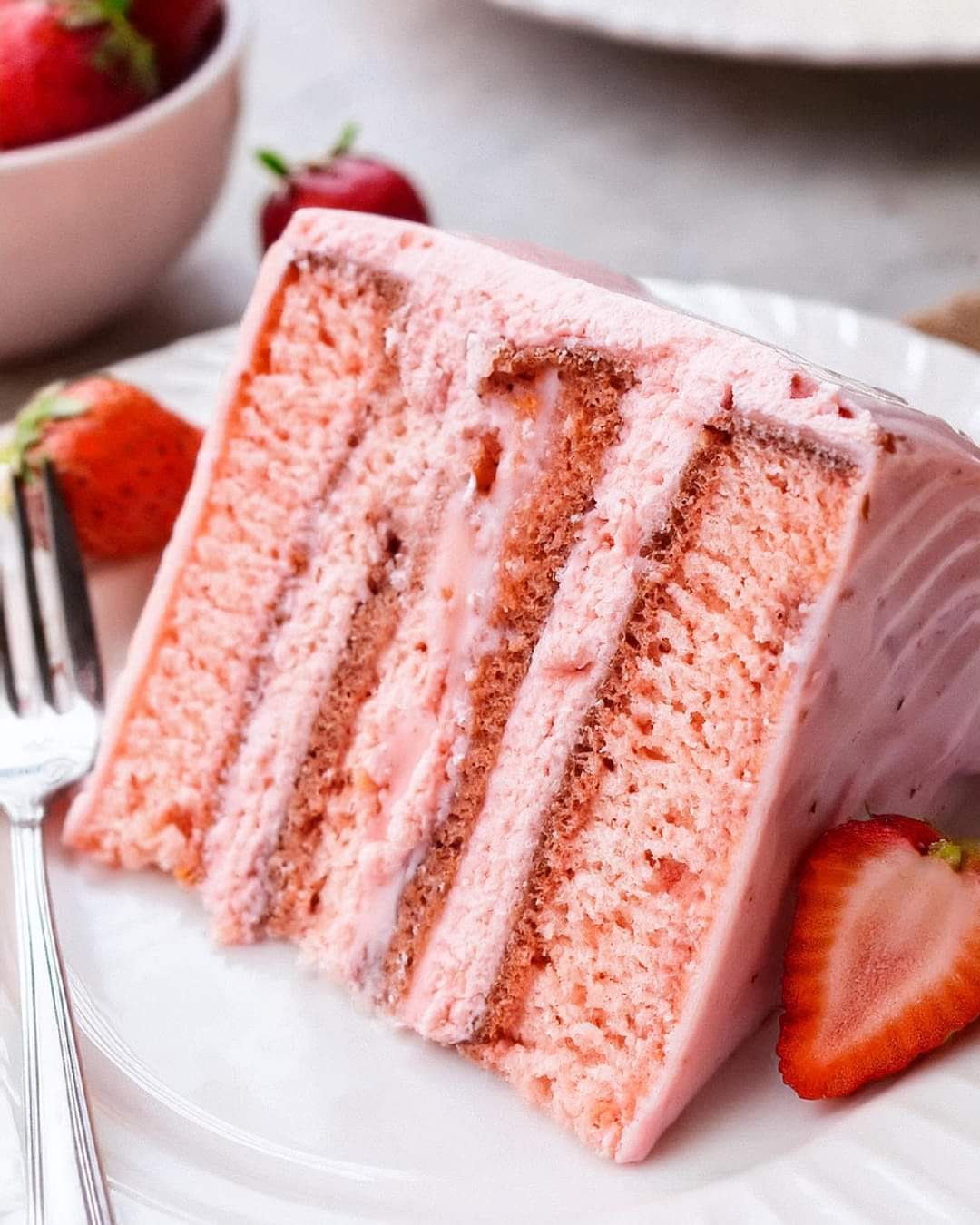 Homemade Strawberry Cake