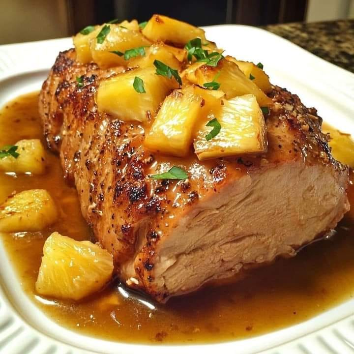  Slow Cooker Pineapple Pork Loin 