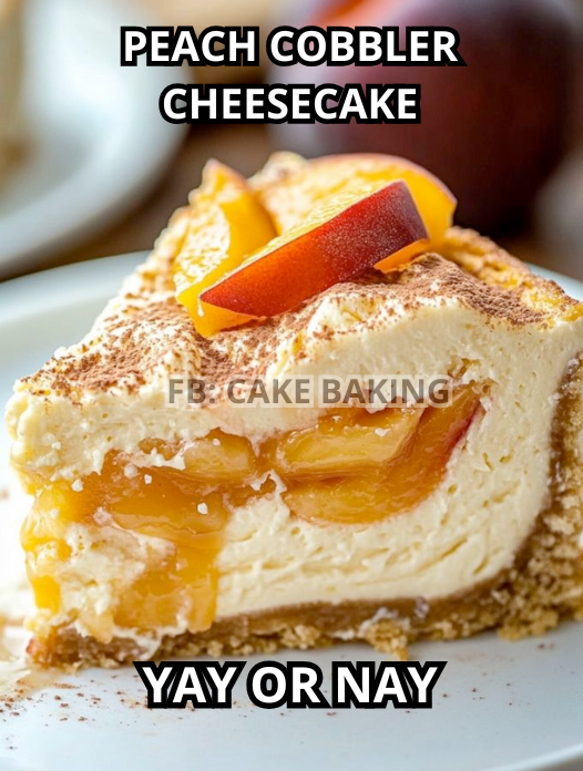 PEACH COBBLER CHEESECAKE