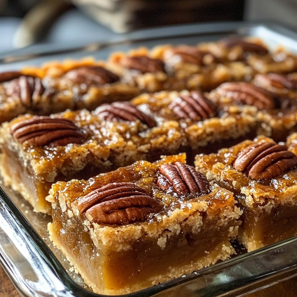 Lazy Girl Pecan Pie Bars 