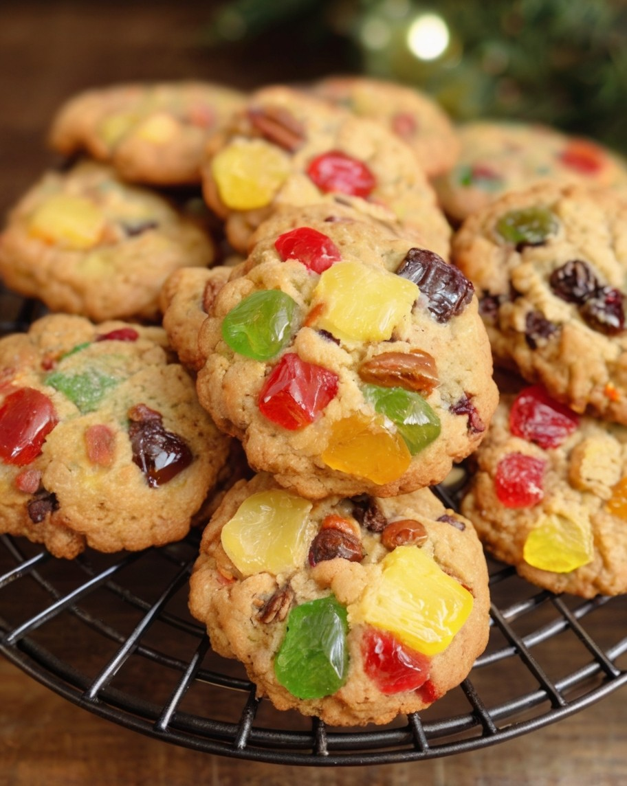 Old Fashioned Fruitcake Cookies 