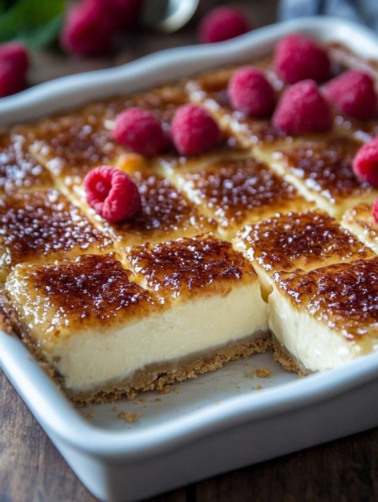 Creme Brulee Cheesecake Bars