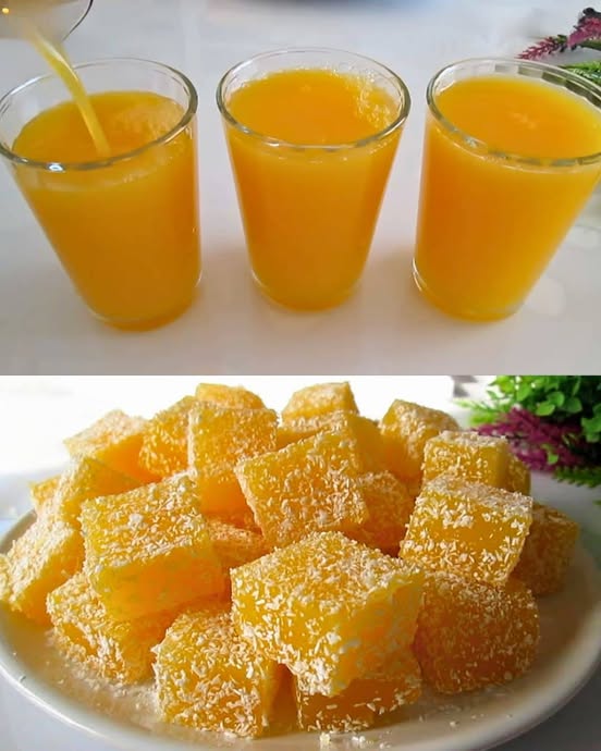 Turkish Orange Delight with Coconut Coating