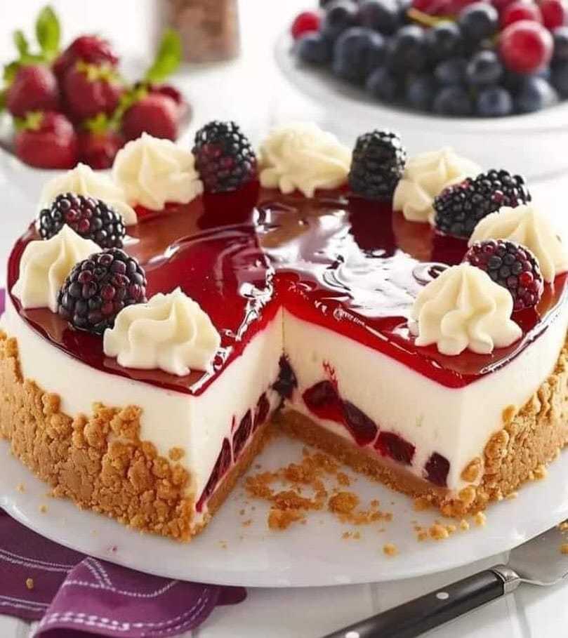 Peanut Butter and Jelly Cheesecake!