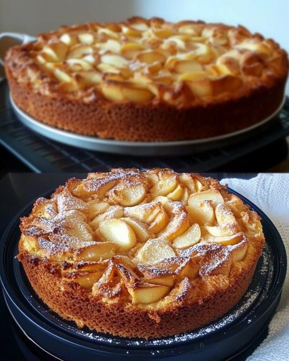 Ultra-juicy apple cake