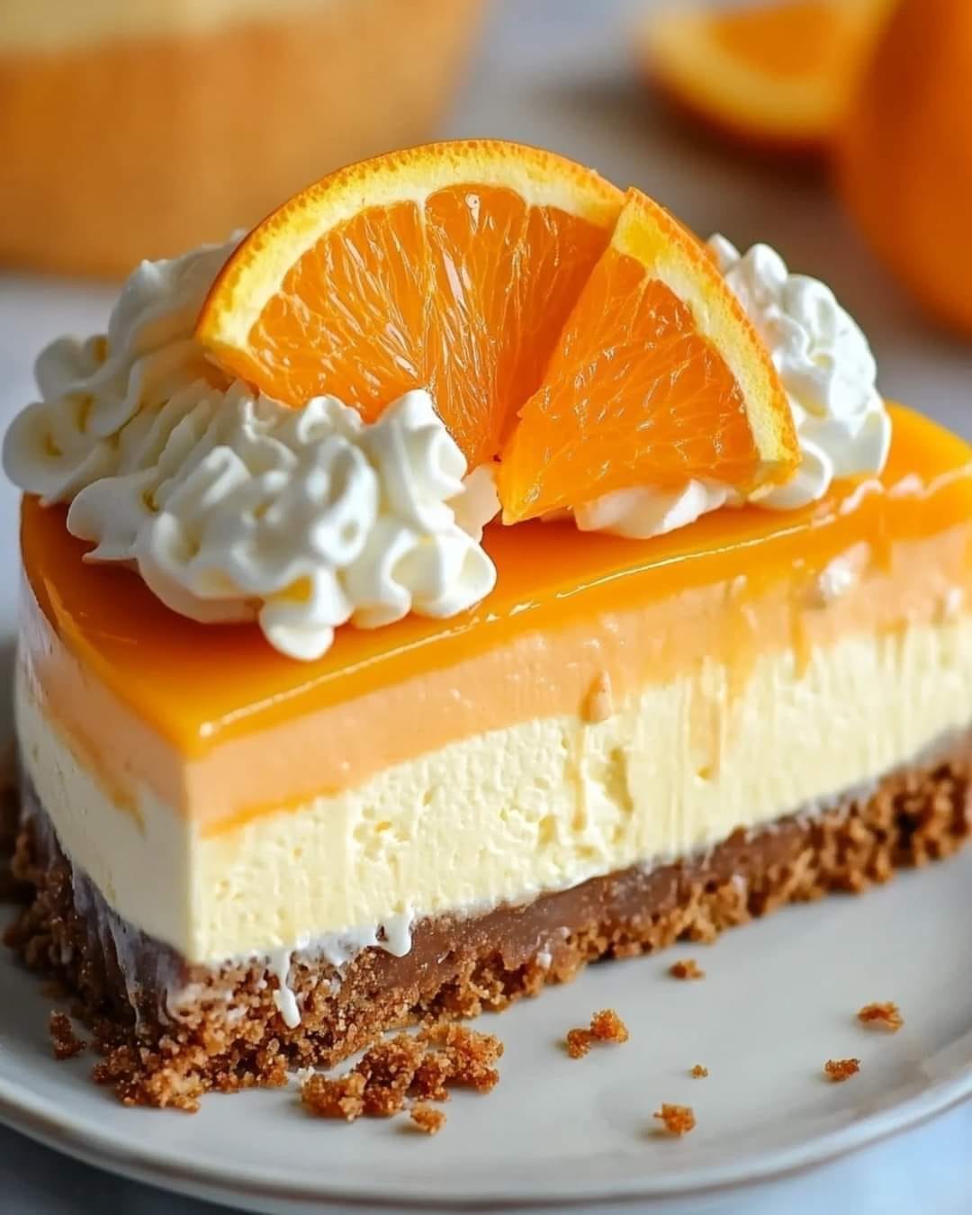 No-Bake Orange Creamsicle Cheesecake