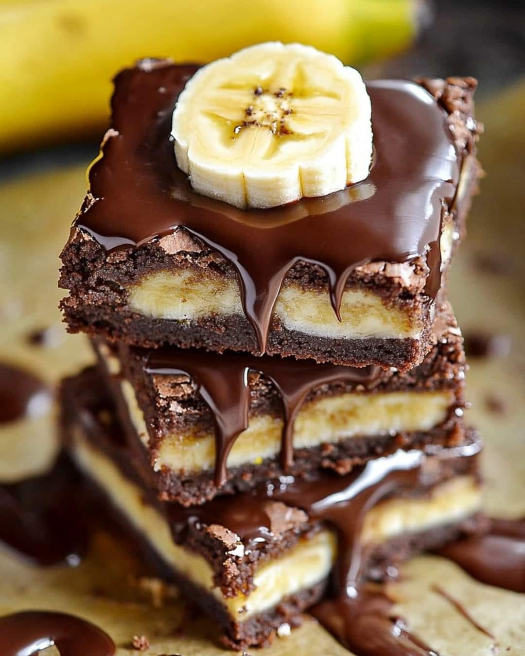 Chocolate Covered Banana Brownies