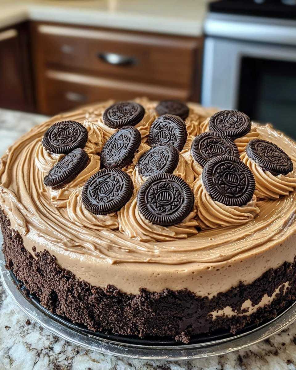 Chocolate Cheesecake with Oreo Crust