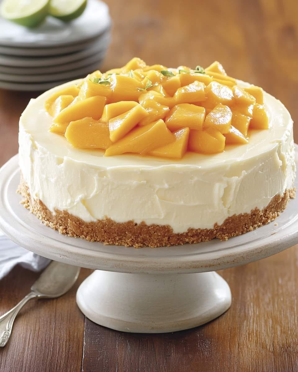 Mango Key Lime Cheesecake