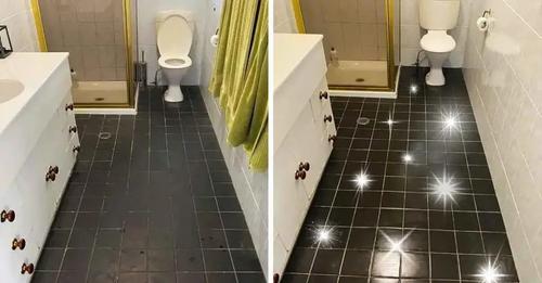 The trick to clean dirty tiles and make them shine in minutes