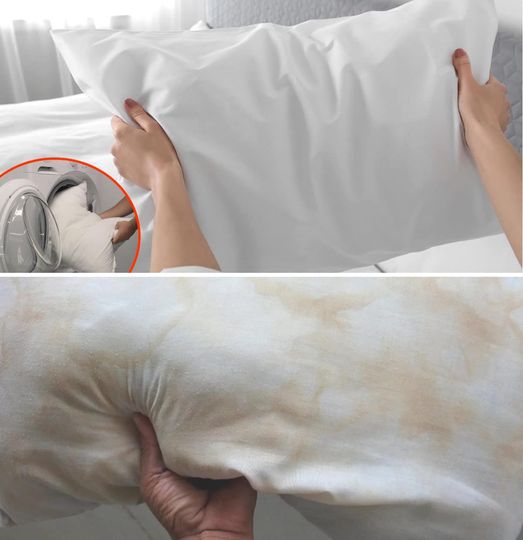 why your pillows turn yellow over time? And how can you restore them to their original freshness?