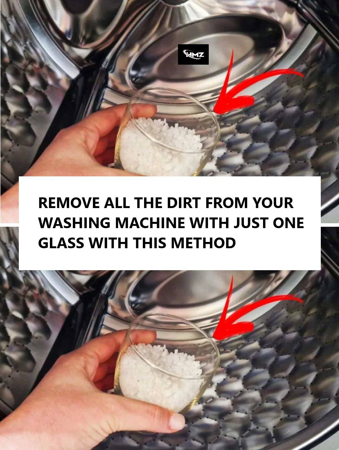 REMOVE ALL THE DIRT FROM YOUR WASHING MACHINE WITH JUST ONE GLASS WITH THIS METHOD