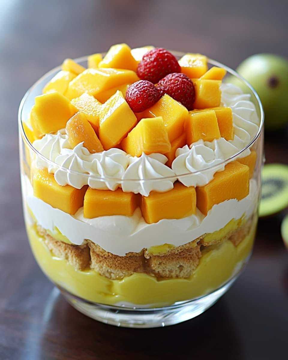 Simple Mango Dessert Layer