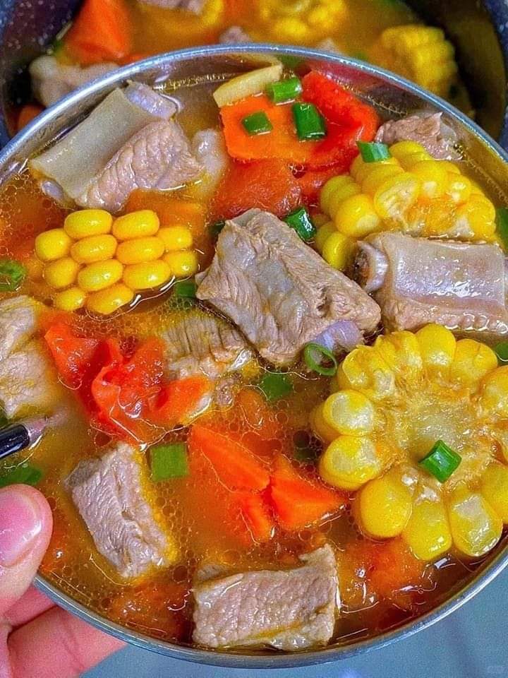 Tomato Corn Pork Rib Soup Recipe