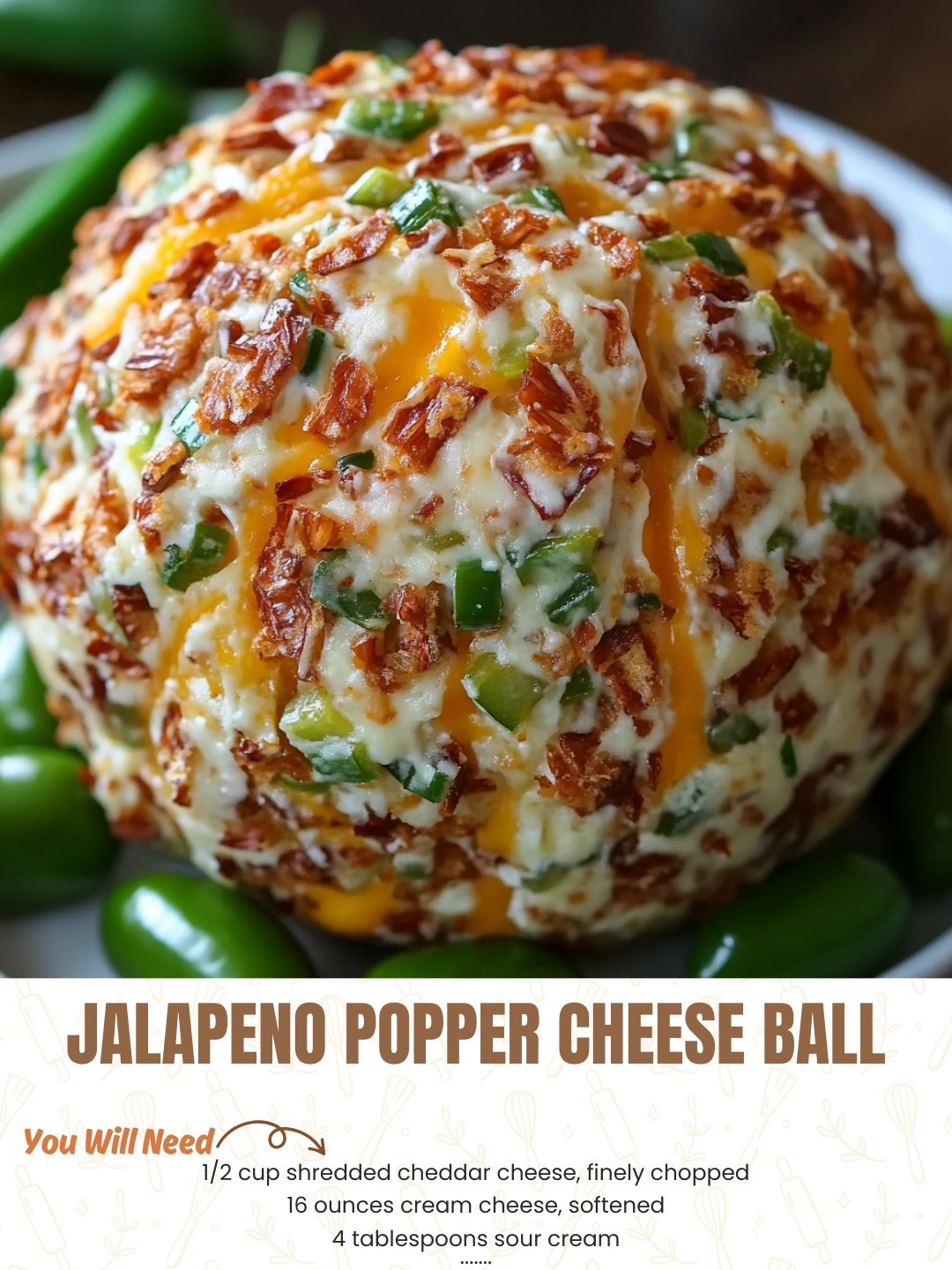 Jalapeno Popper Cheese Ball