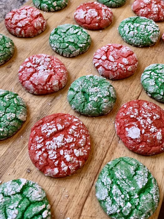 Cake Mix Crinkle Cookies