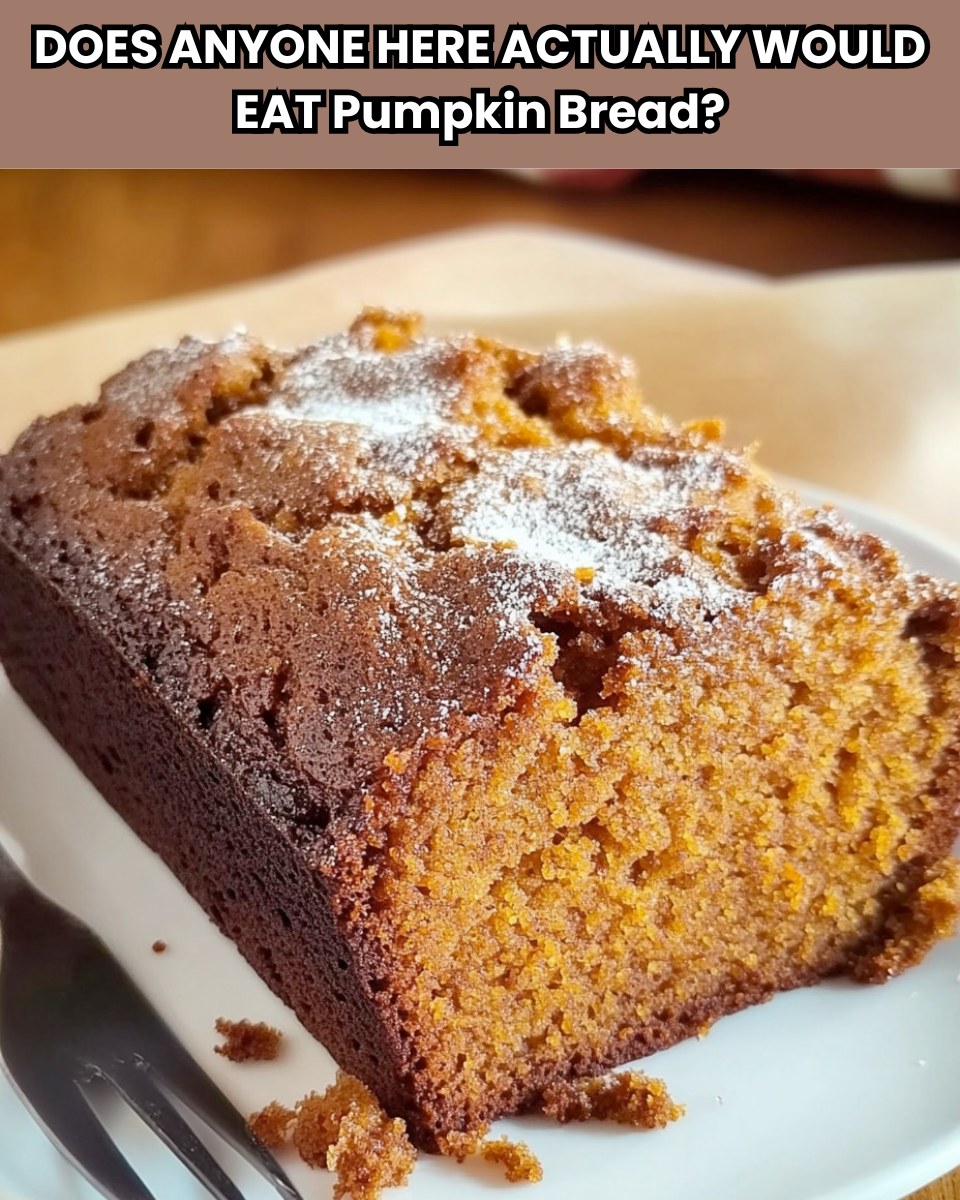 This pumpkin bread recipe is my all-time favorite pumpkin bread recipe. I released a chocolate chip version last year and the original maple and brown butter glazed bread a few years ago, but sometimes you just want a slice of pumpkin bread with no frills. I hear you. It’s that bread!  Make it. And then call your friend and see if they want to share with you! Ingredients:      1 cup dark brown sugar     1½ cups all-purpose flour     1 cup pumpkin puree NOT pumpkin pie filling     2 tsp ground cinnamon     2 eggs     1/2 tsp ground ginger     1/4 tsp ground cloves     1/4 tsp ground nutmeg     1 tsp baking powder     1 tsp salt     1 tsp baking soda     1/2 cup butter softened  For Ingredients And Complete Cooking Instructions Please Head On Over To Next Page Or Open button (>) and don’t forget to SHARE with your Facebook friends