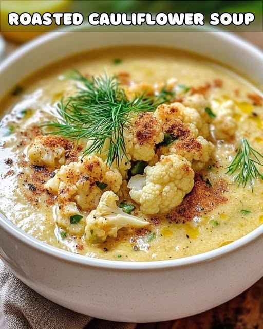 Roasted Cauliflower Soup