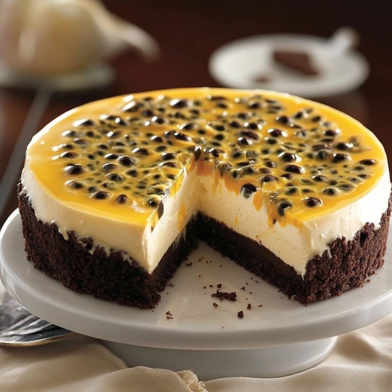 Decadent Passion Fruit and White Chocolate Cheesecake: A Tropical Indulgence