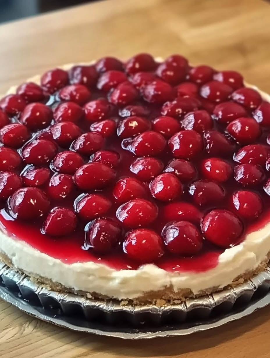 No-Bake Cherry Cheesecake Recipe