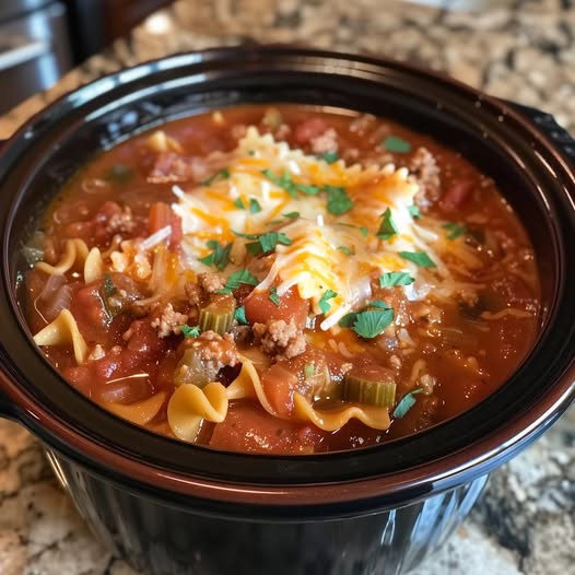 Slow Cooker Lasagna Soup