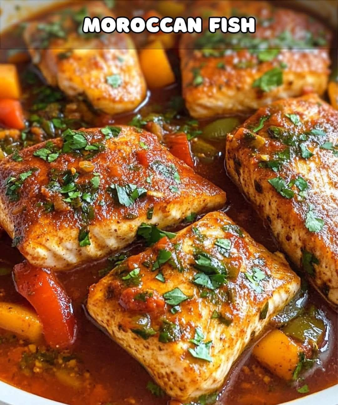 Moroccan Fish with Peppers and Spices